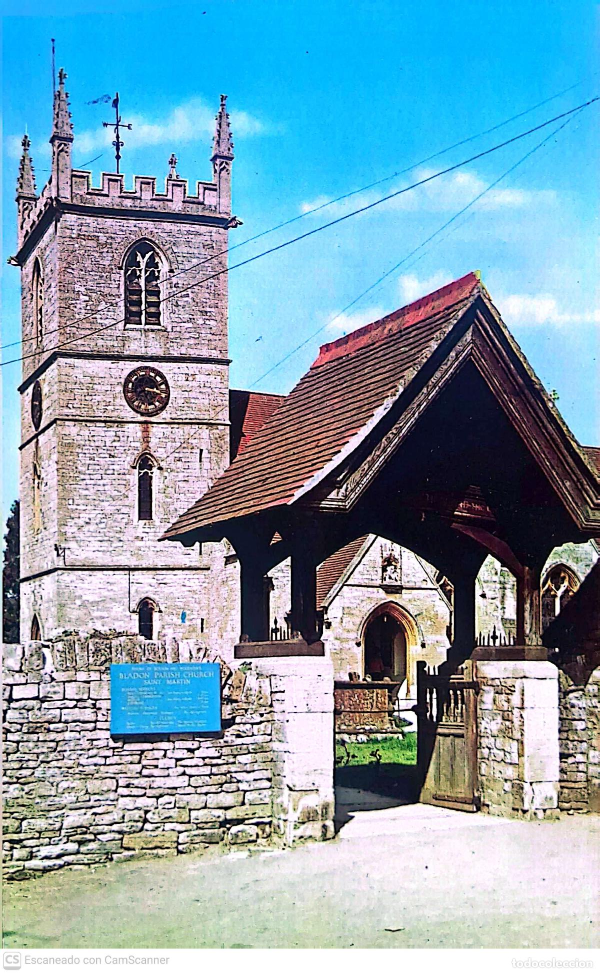 Postcards: Bladon (Inglaterra). PT10351 The Parish Church. Nueva. Color