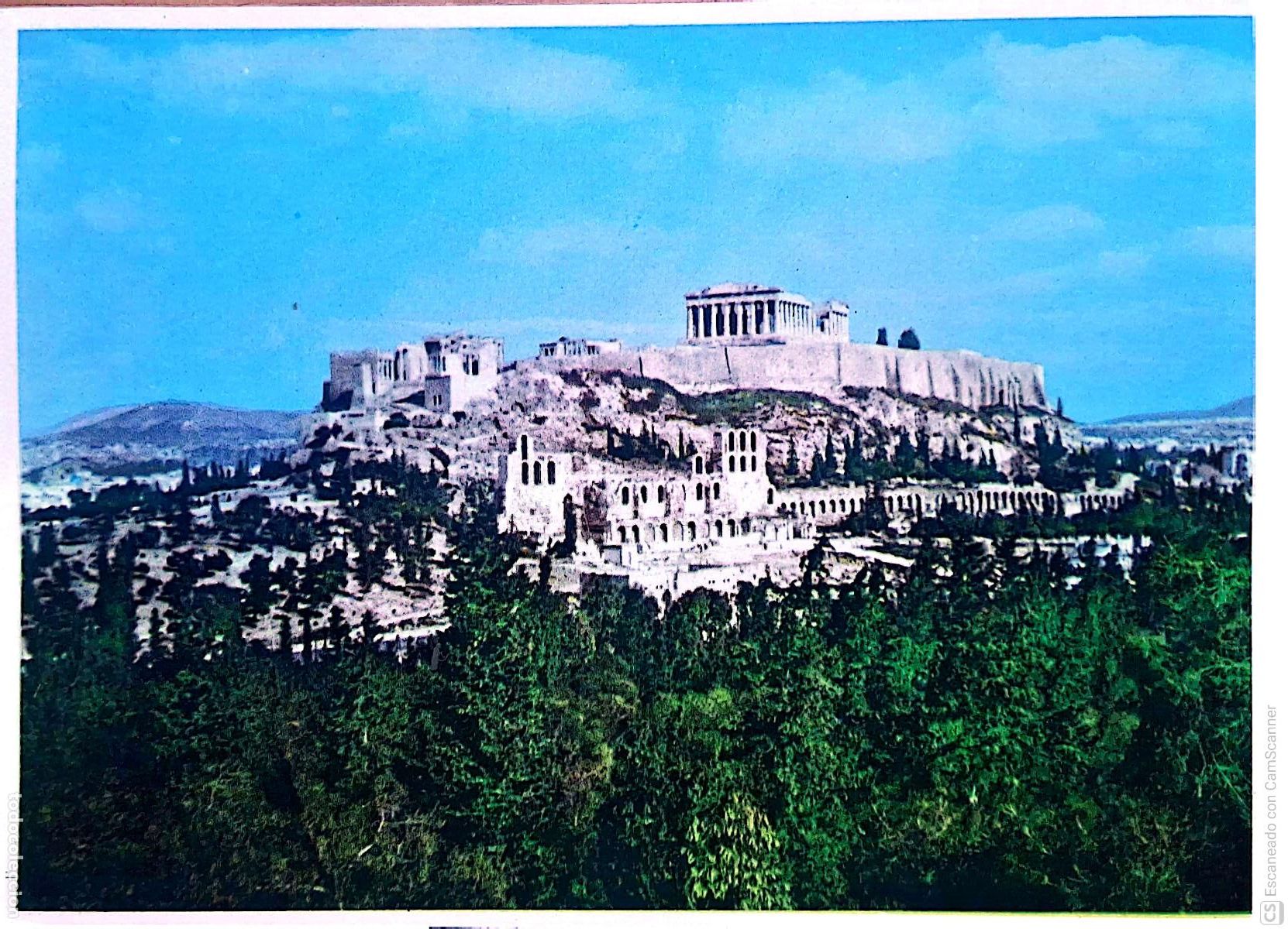 Postkarten: Atenas. Vista general de la Acr&oacute;polis. Nueva. Color