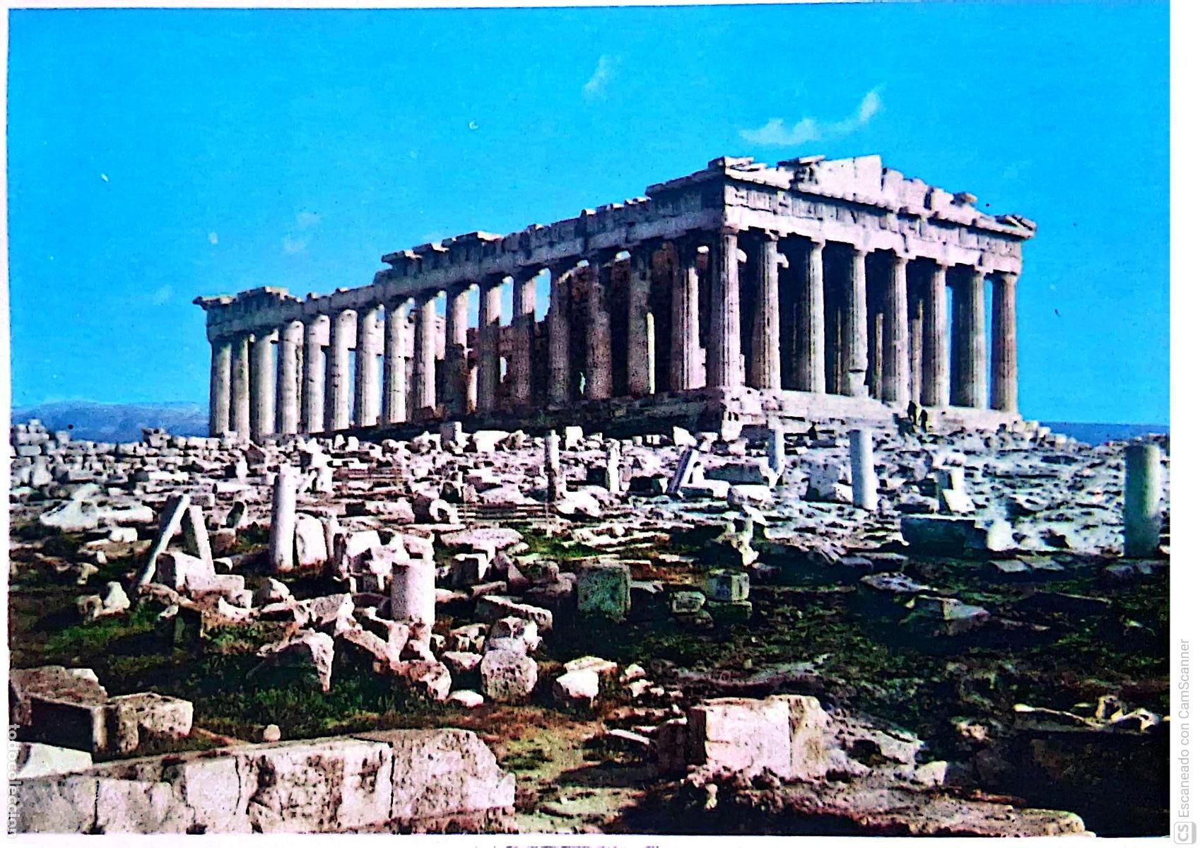 Postales: Atenas. El Parten&oacute;n. Nueva. Color