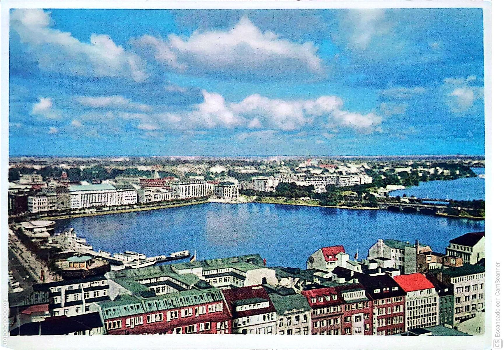 Postales: Hamburgo. 6 Desde lo alto de la torre Hauptkirche St. Petri se obtiene una vista panor&aacute;mica de la B