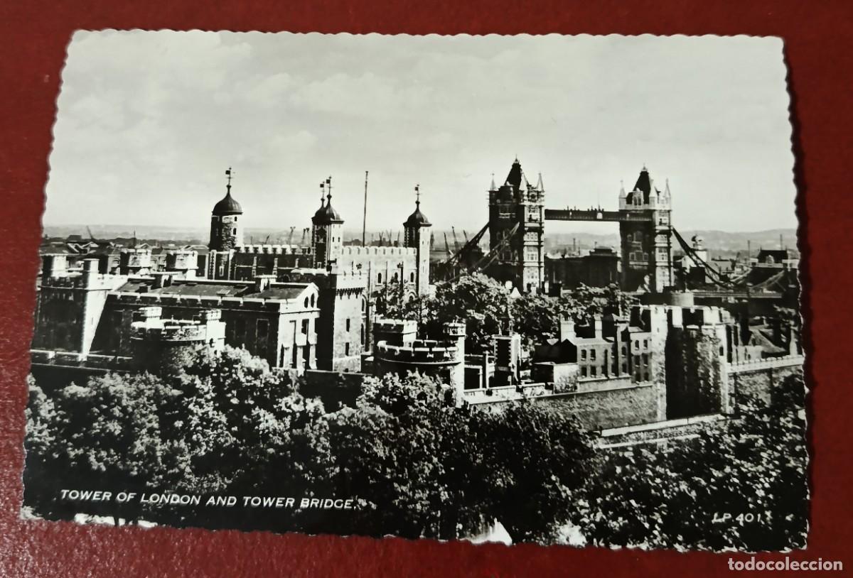 Cartoline: POSTAL BLANCO Y NEGRO TORRE DE LONDRES - PUENTE DE LA TORRE - LONDRES