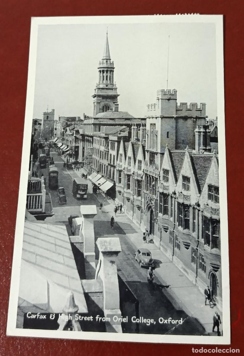 Cartoline: POSTAL BLANCO Y NEGRO CALLE HIGH STREET - OXFORD - INGLATERRA 1950