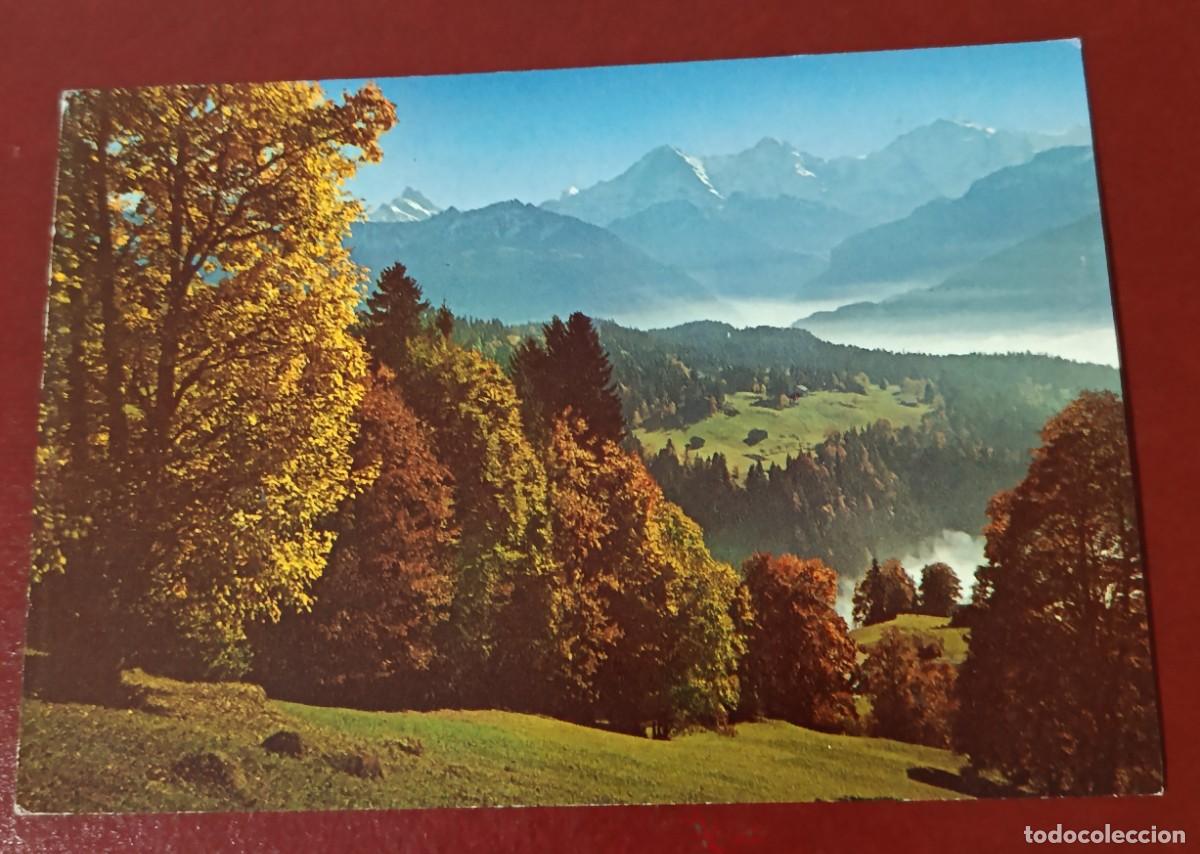 Postais: TARJETA POSTAL FARMAC&Eacute;UTICA DRUCKSACHE - MEDICAMENTO PREDNISOLONA - PAISAJE SUIZA -