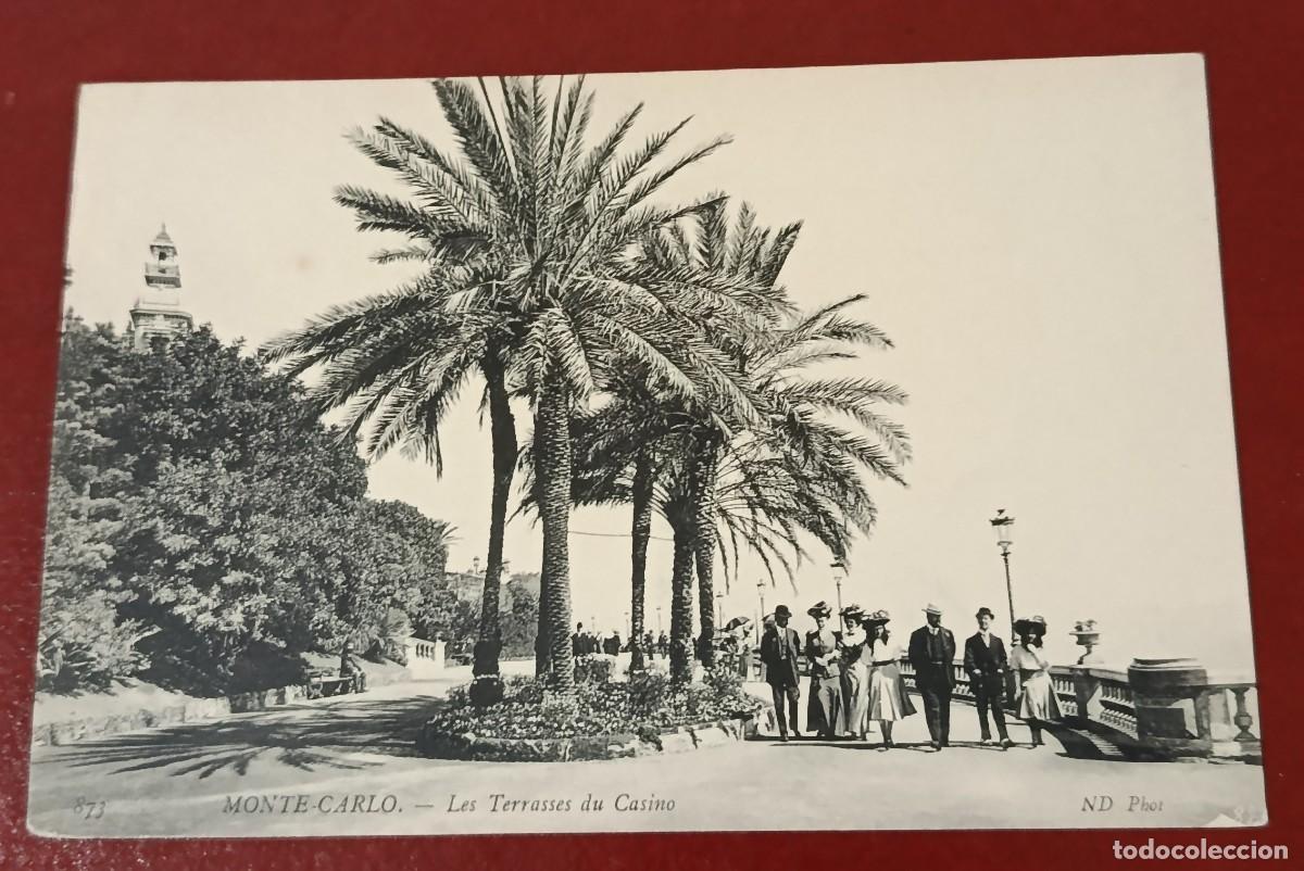 Cartoline: POSTAL BLANCO Y NEGRO LES TERRASSES DU CASINO - MONTECARLO - M&Oacute;NACO