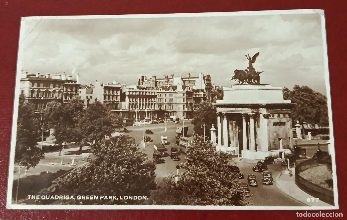 Postkarten: POSTAL BLANCO Y NEGRO ARCO DE WELLINGTON - HYDE PARK CORNER - LONDRES
