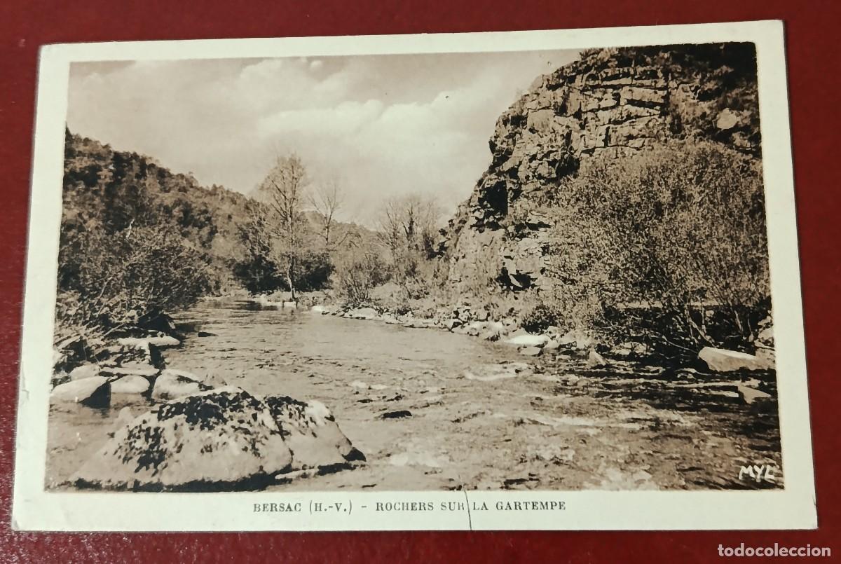 Cartoline: POSTAL SEPIA BERSAC ROCHERS SUR LA GARTEMPE - ALTA VIENA - FRANCIA