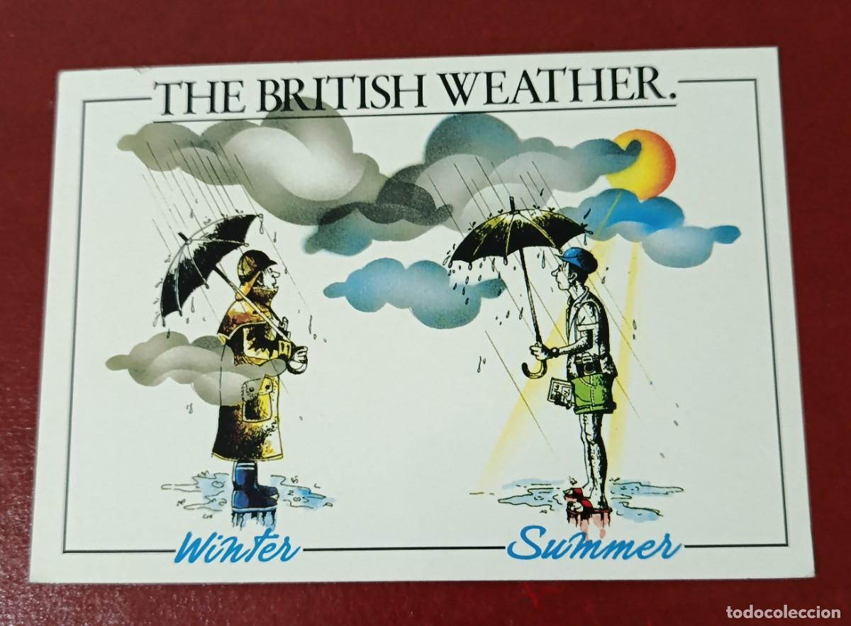 Cartes Postales: POSTAL ILUSTRACION COMICA DEL CLIMA BRIT&Aacute;NICO - INGLATERRA