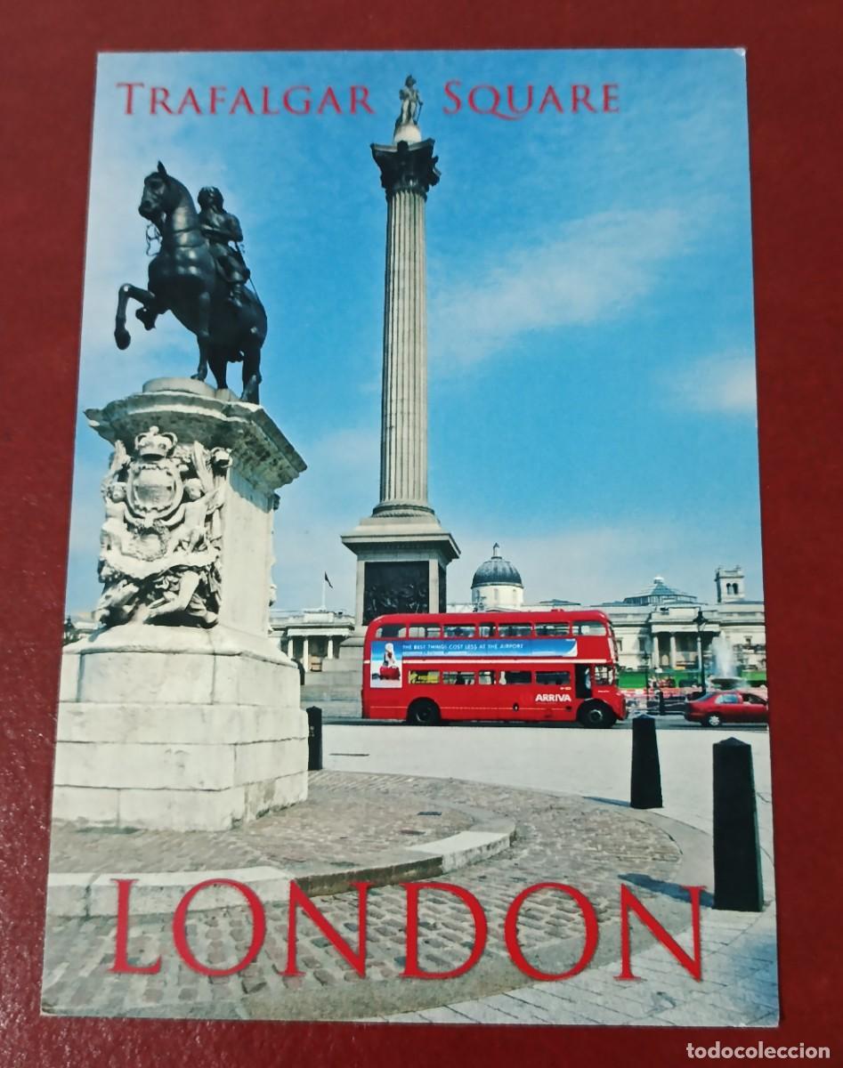 Cartoline: POSTAL DE TRAFALGAR SQUARE - COLUMNA DE NELSON - LONDRES - INGLATERRA