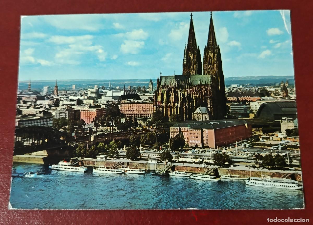 Postkarten: POSTAL VISTA AEREA CATEDRAL DE COLONIA - R&Iacute;O RIN - ALEMANIA