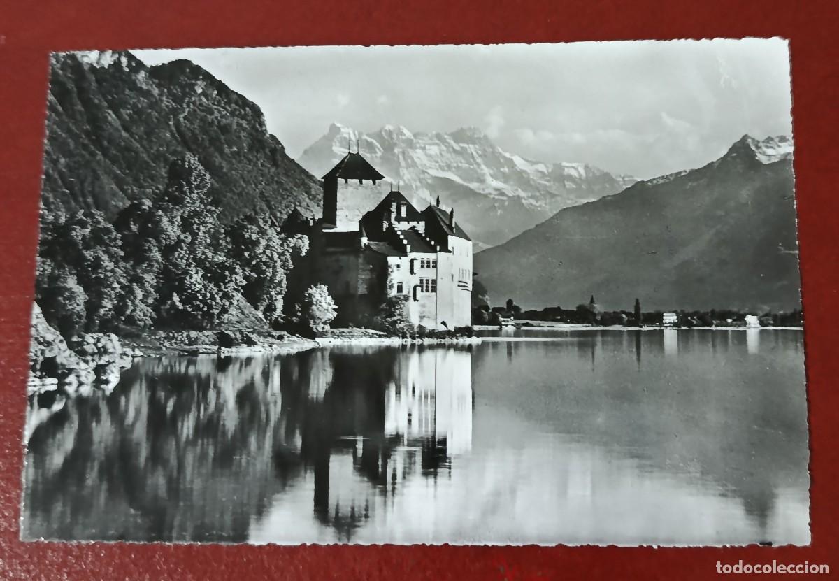 Postkarten: POSTAL BLANCO Y NEGRO CASTILLO DE CHILLON A ORILLAS LAGO LEMAN - SUIZA