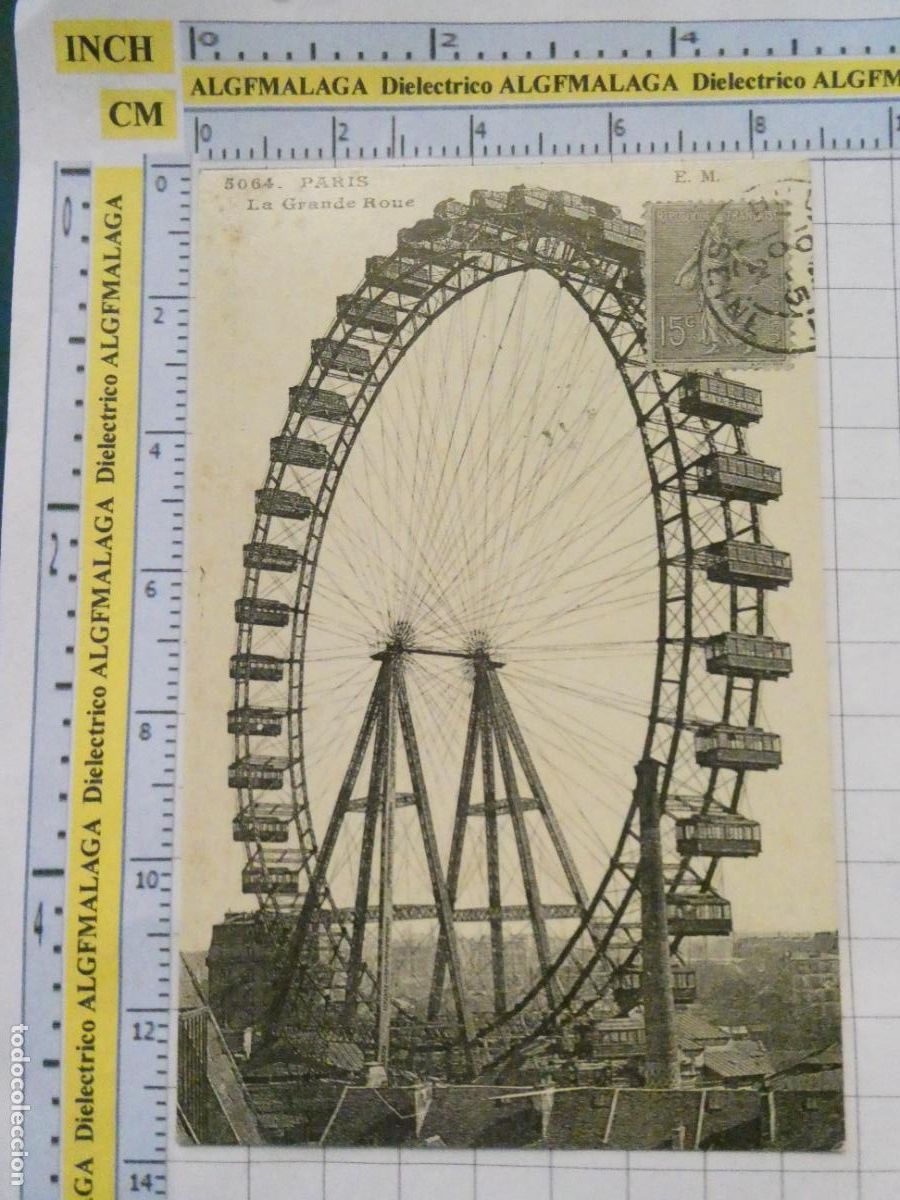 Postales: ANTIGUA POSTAL FACS&Iacute;MIL LA FRANCIA DE OTRO TIEMPO. LA GRANDE ROUE NORIA. 1032