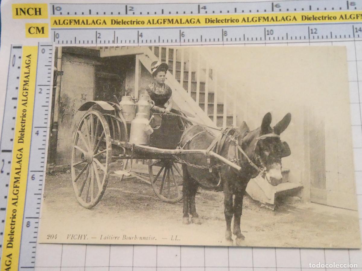 Postales: ANTIGUA POSTAL FACS&Iacute;MIL LA FRANCIA DE OTRO TIEMPO. LAITIERE BOURBONNAISE MUJER LECHERA. 1033