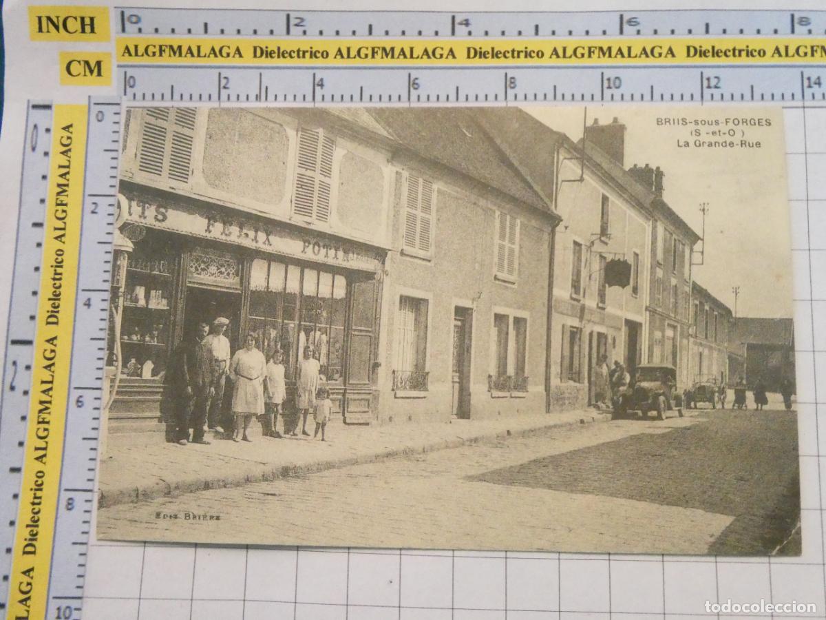 Postales: ANTIGUA POSTAL FACS&Iacute;MIL LA FRANCIA DE OTRO TIEMPO. BRIIS SOUS FORGES LA GRANDE RUE. 1039