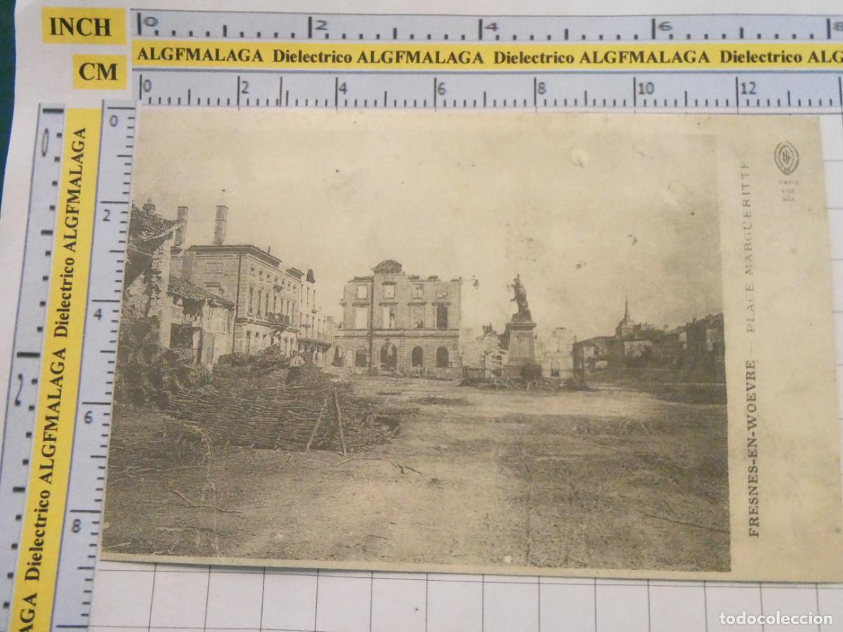 Postales: ANTIGUA POSTAL FACS&Iacute;MIL LA FRANCIA DE OTRO TIEMPO. BOMBARDEOS PRIMERA GUERRA MUNDIAL FRESNES . 1040