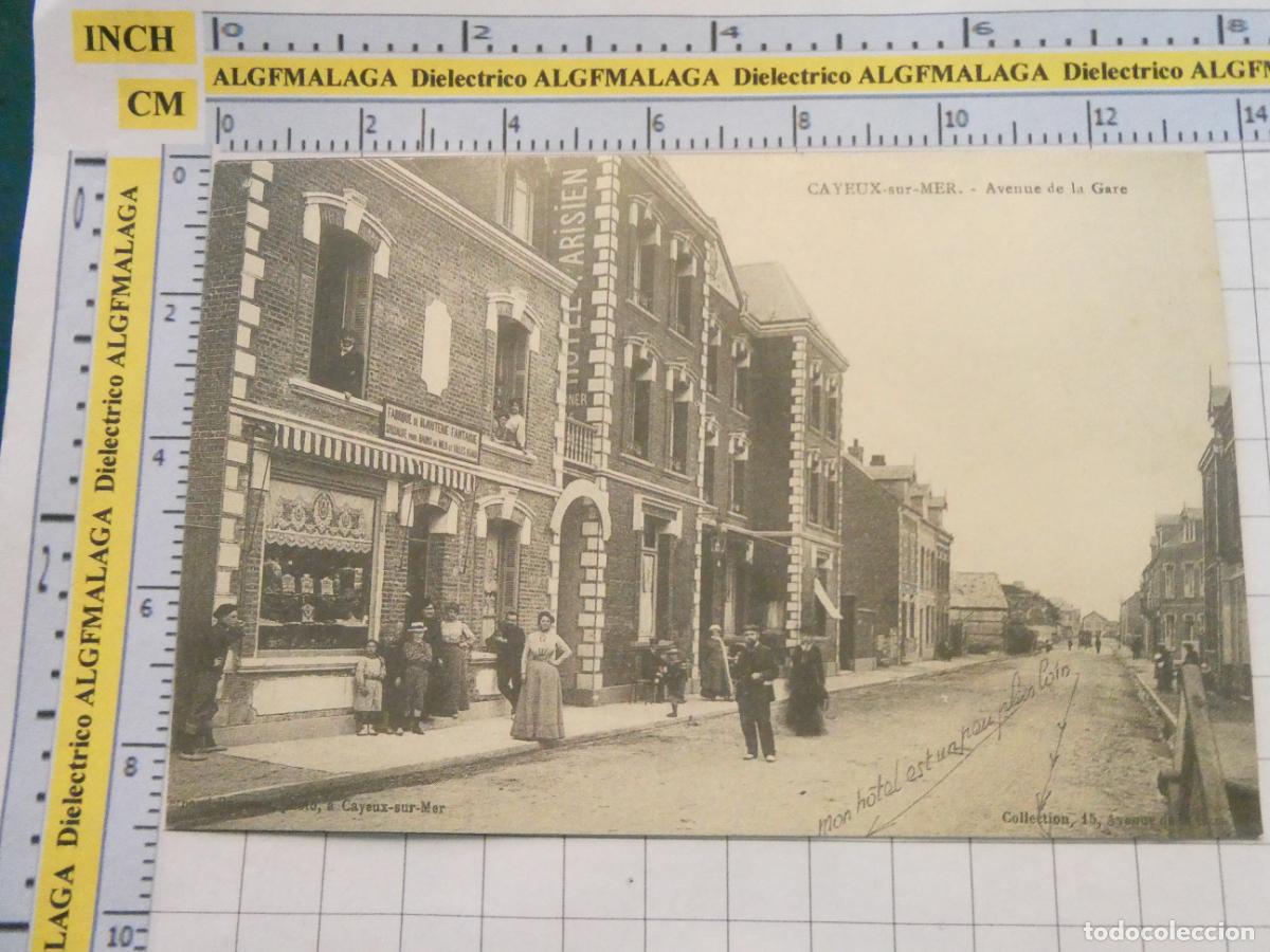 Postales: ANTIGUA POSTAL FACS&Iacute;MIL LA FRANCIA DE OTRO TIEMPO. CAYEUX SUR MER AVENUE DE LA GARE. 1043
