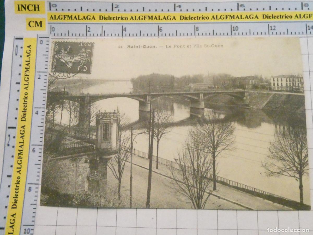 Postales: ANTIGUA POSTAL FACS&Iacute;MIL LA FRANCIA DE OTRO TIEMPO. SAINT OUEN LE PONT ET L'ILLE ST OUEN. 1045