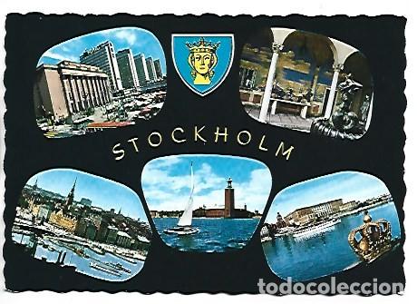 Postales: MISCELANIA CON 5 VISTAS DE STOCKHOLM / SUECIA