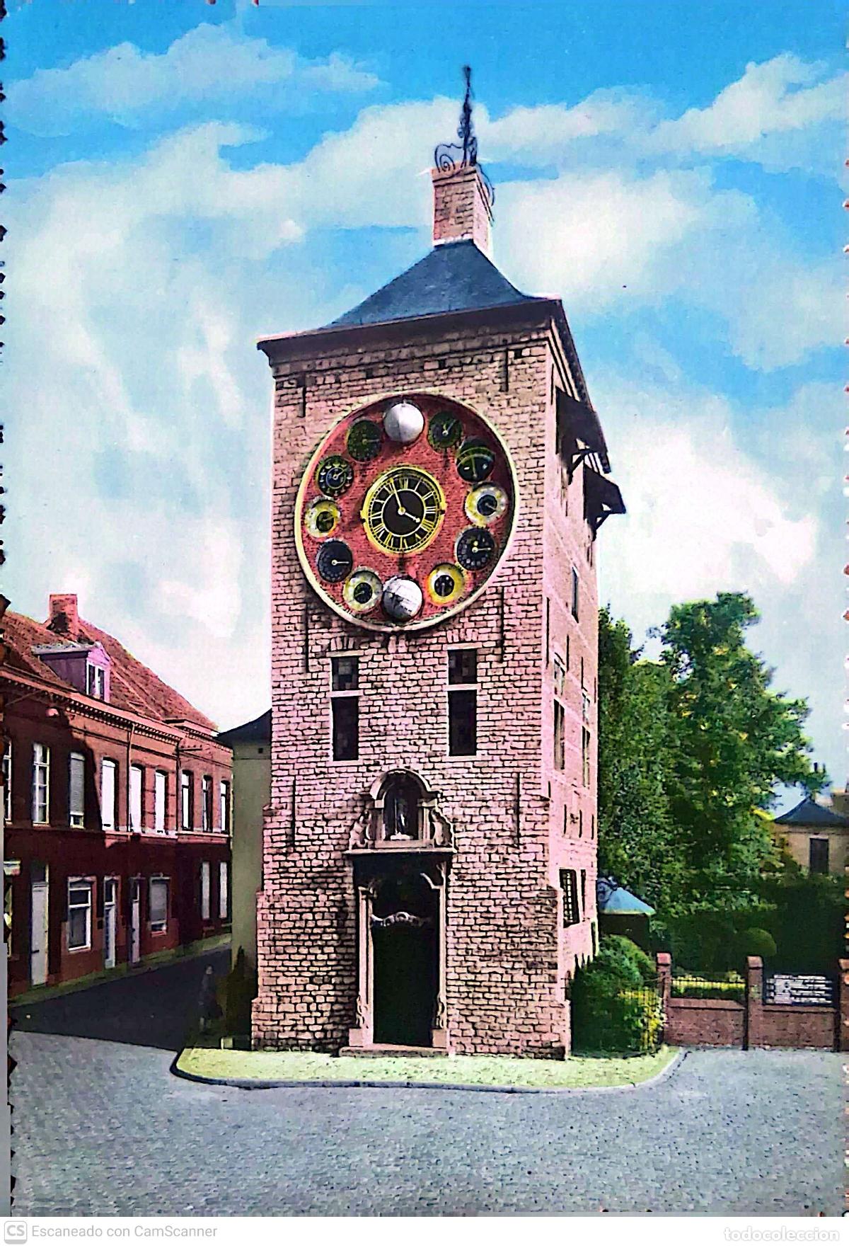 Postales: Lierre (B&eacute;lgica). La Torre Zimmer alberga el reloj del Jubileo, obra maestra de la astronom&iacute;a y la r