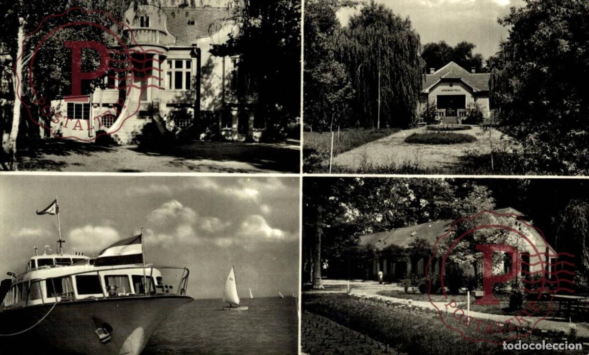 Postkarten: HUNGRIA HUNGARY. &Uuml;DVOZLET A BALATONLELLEROL