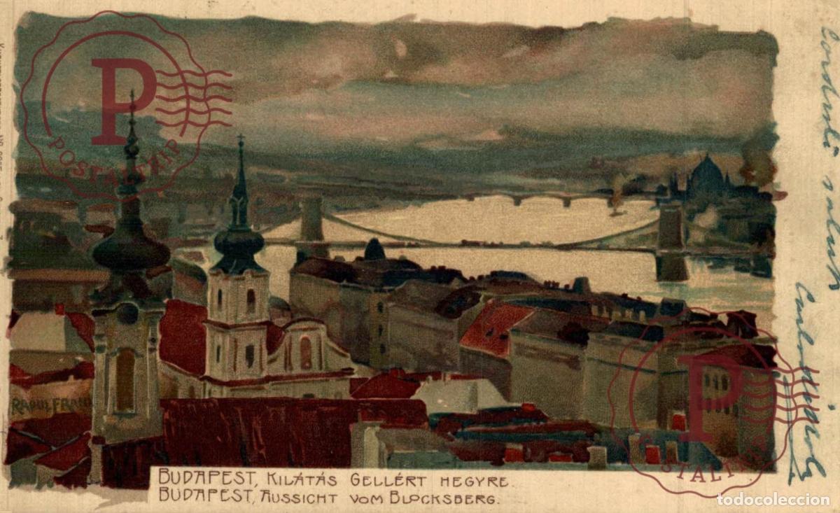Postkarten: HUNGRIA HUNGARY. BUDAPEST. KILATAS A GELLERT HEGYRE