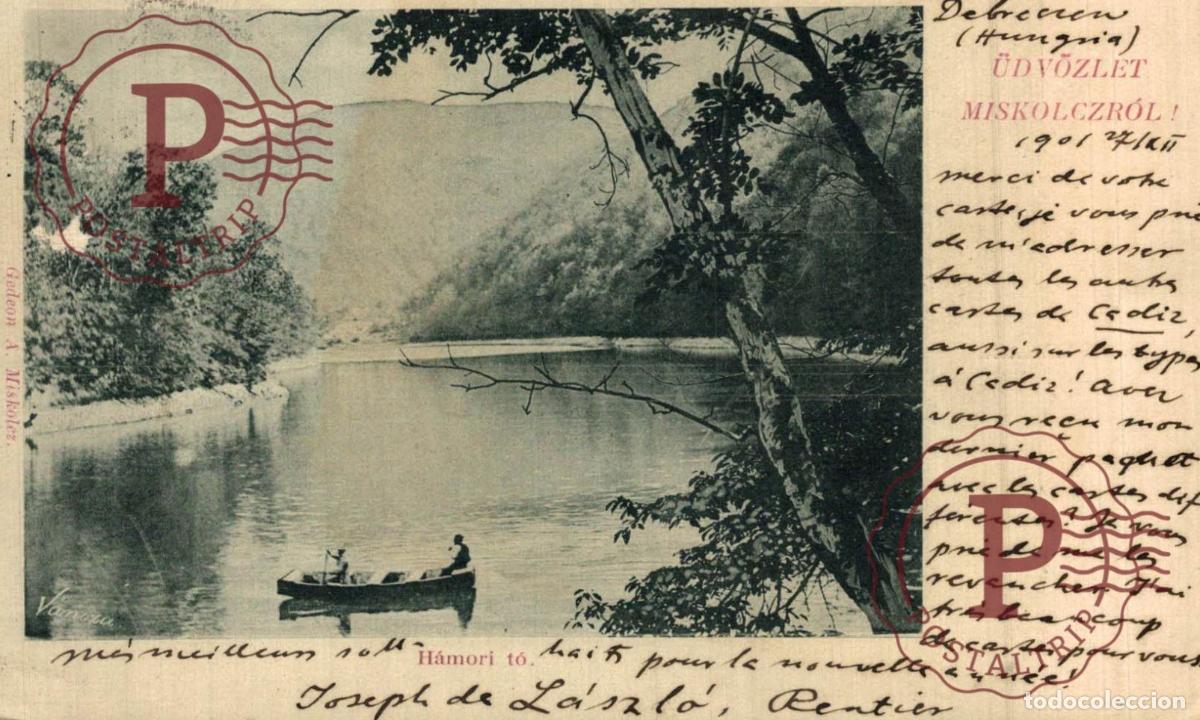 Cartoline: HUNGRIA HUNGARY. UDVOZLET MISKOLCZROL. HAMORI TO.