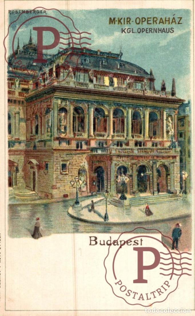 Cartoline: HUNGRIA HUNGARY. Budapest - M. kir. Operahaz. ROSENBERGER