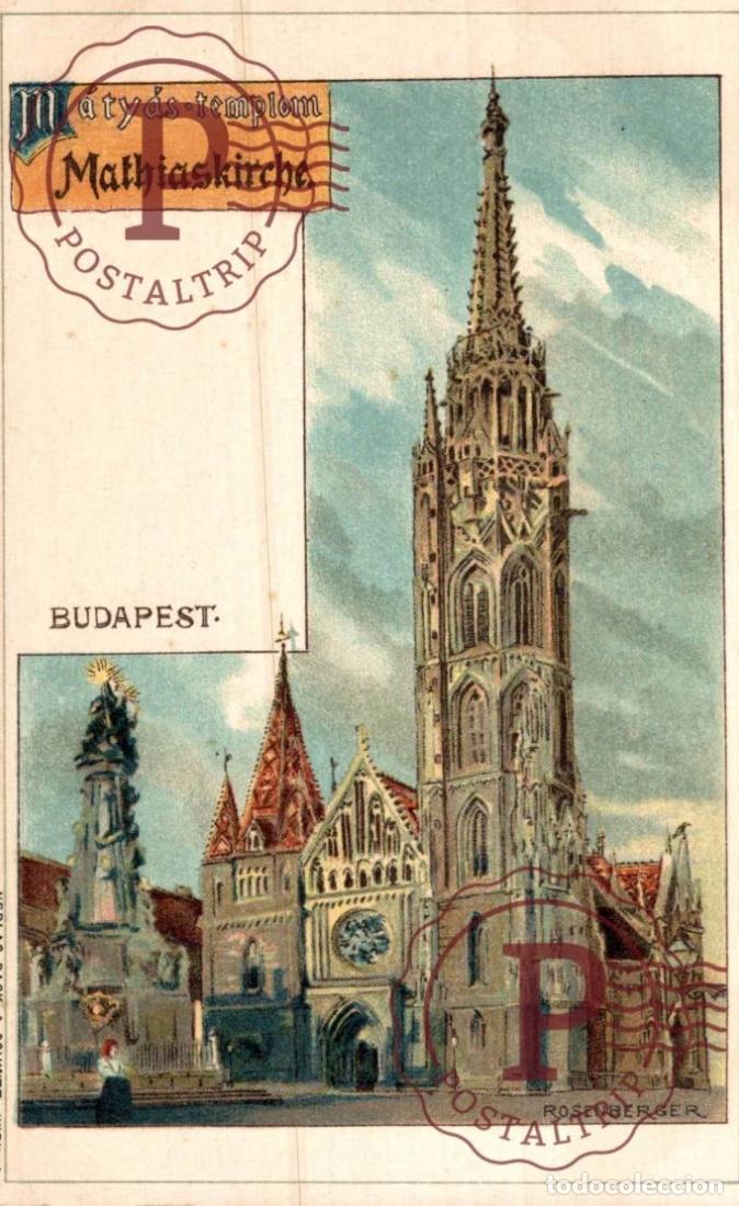 Postales: HUNGRIA HUNGARY. Budapest - MATHIASKIRCHE. ROSENBERGER
