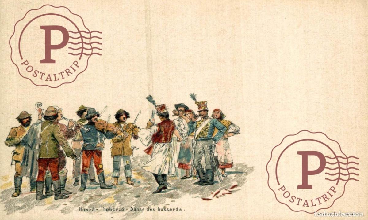 Postales: HUNGRIA HUNGARY. Huszar, Danse des hussards