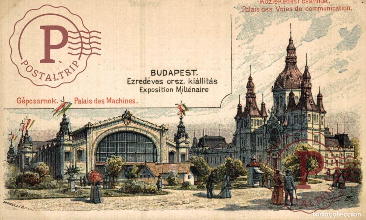 Postales: HUNGRIA HUNGARY. BUDAPEST Ezredeves orsz. Kiallitas Exposition Millenaire