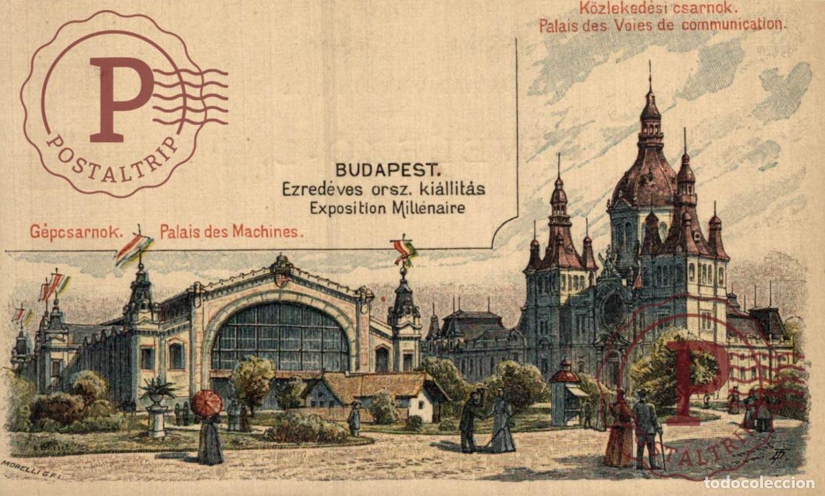 Postales: HUNGRIA HUNGARY. BUDAPEST Ezredeves orsz. Kiallitas Exposition Millenaire