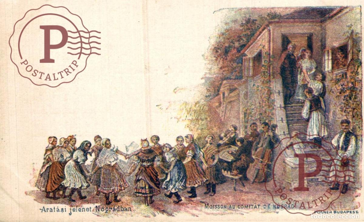 Postales: HUNGRIA HUNGARY. Arat&aacute;si jelenet N&oacute;gr&aacute;dban, Moisson au comitat de Nograd