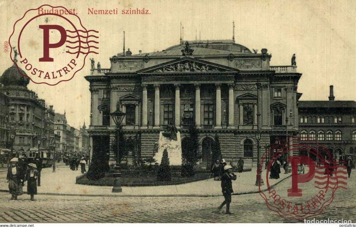 Cartoline: BUDAPEST NEMZETI SZINHAZ HUNGRIA HUNGARY. Ungheria