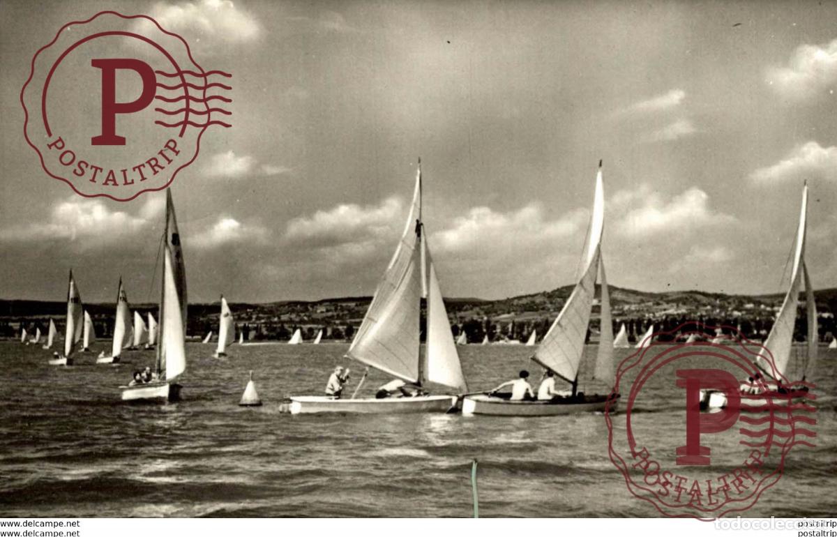 Postales: HUNGR&Iacute;A HUNGARY. Vitorlasverseny a Balaton