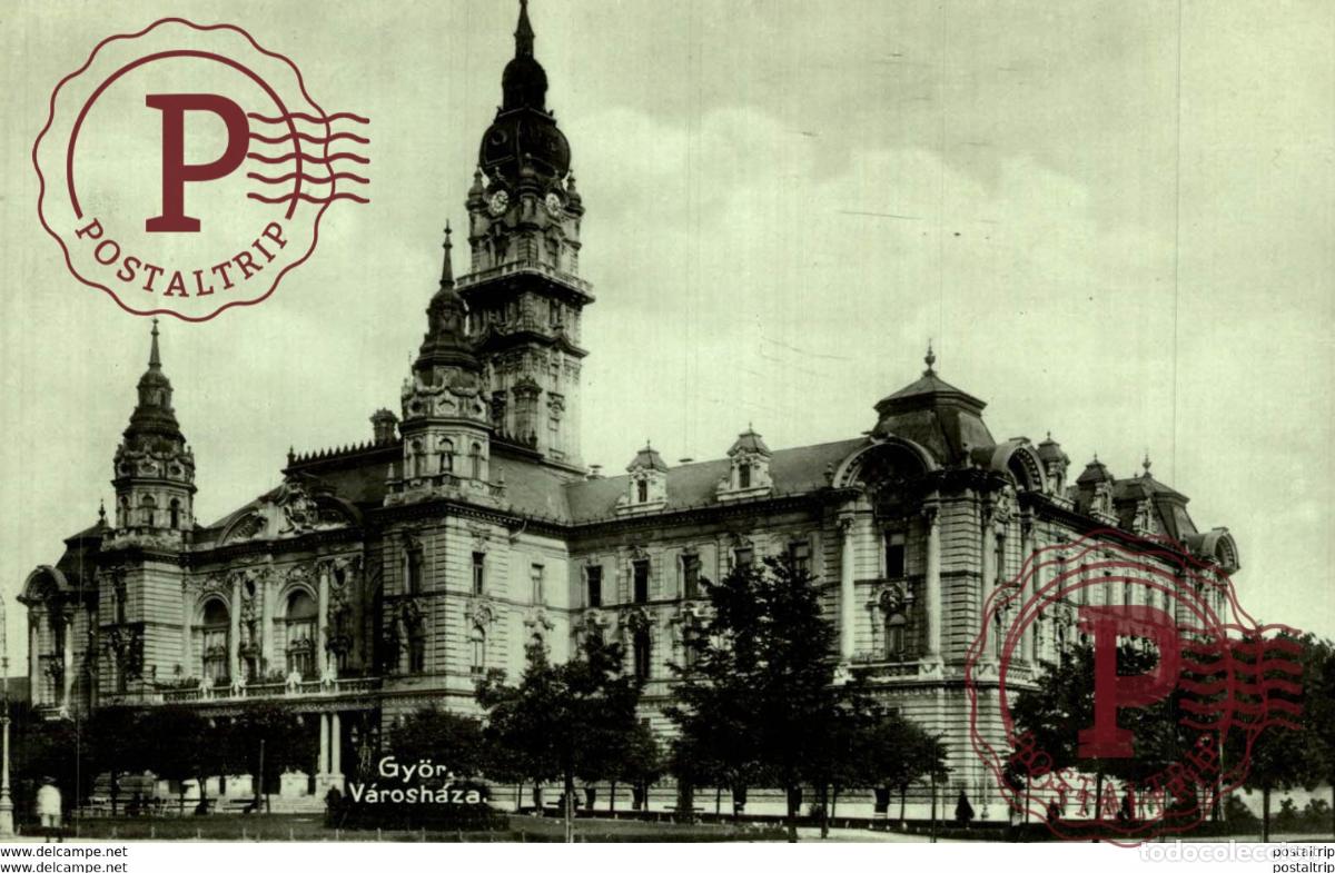 Postales: RPPC Hungary Gyor Varoshaza
