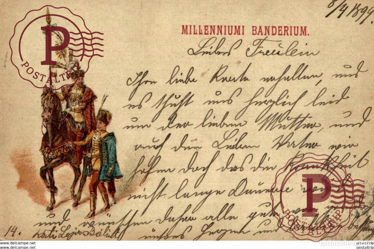 Postales: 1899 MILLENNIUMI BANDERIUM Hungary Hongrie