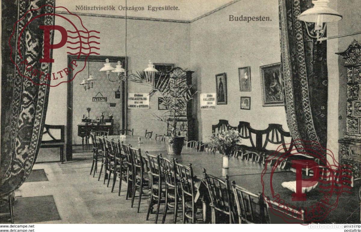 Postales: BUDAPEST BUDAPESTEN NOTISZTVISELOK ORSZAGOS EGYESULETEN