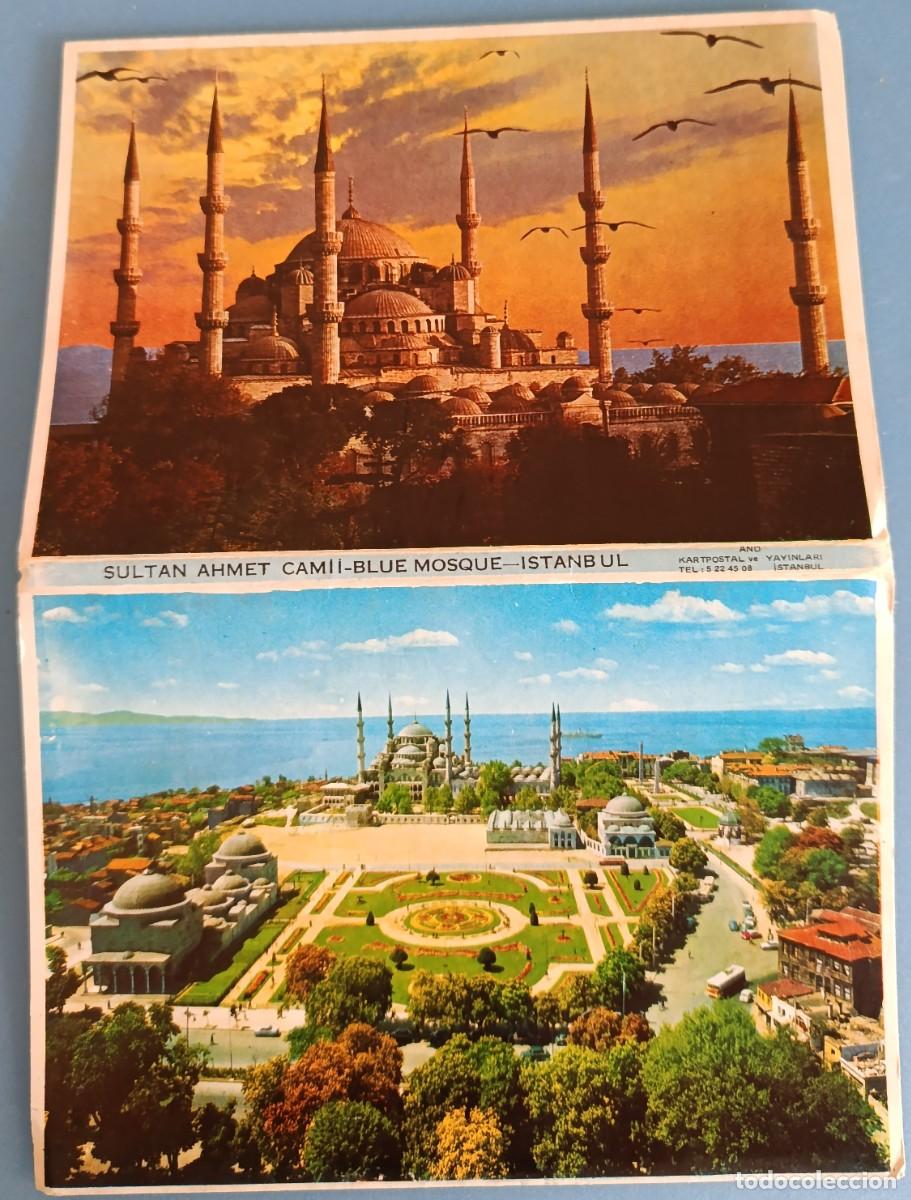 Postkarten: DESPLEGABLE POSTAL MULTIPLE DE LA MEZQUITA AZUL DE ESTAMBUL - TURQU&Iacute;A