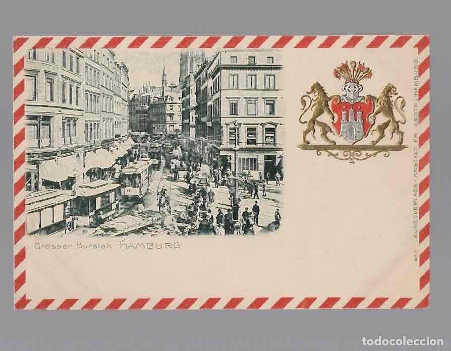 Postales: TARJETA POSTAL GROSSER BURSTAH HAMBURG ALEMANIA. C.1900