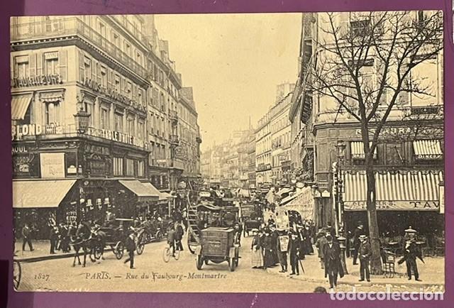 Postales: ABIGUA POSAL DE PARIS, FAUBOURG, MONTMARTRE 1827