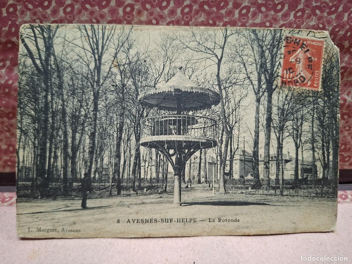Postales: ANTIGUA POSTAL AVESNES SUR HELPE FRANCIA LA ROTONDA MARGUET