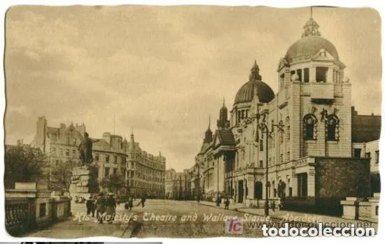Postales: POSTAL ESCOCIA - ABERDEEN TEATRO DE SU MAJESTAD Y ESTATUA DE WALLACE POSTAL VALENTINE'S SIN USAR