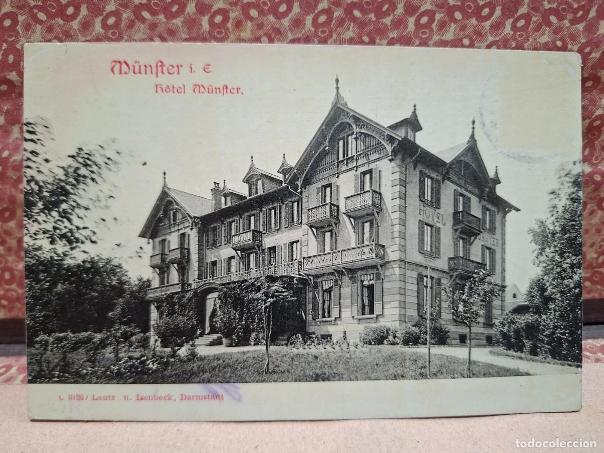Postales: ANTIGUA POSTAL HOTEL M&Uuml;NFTER ISENBECK