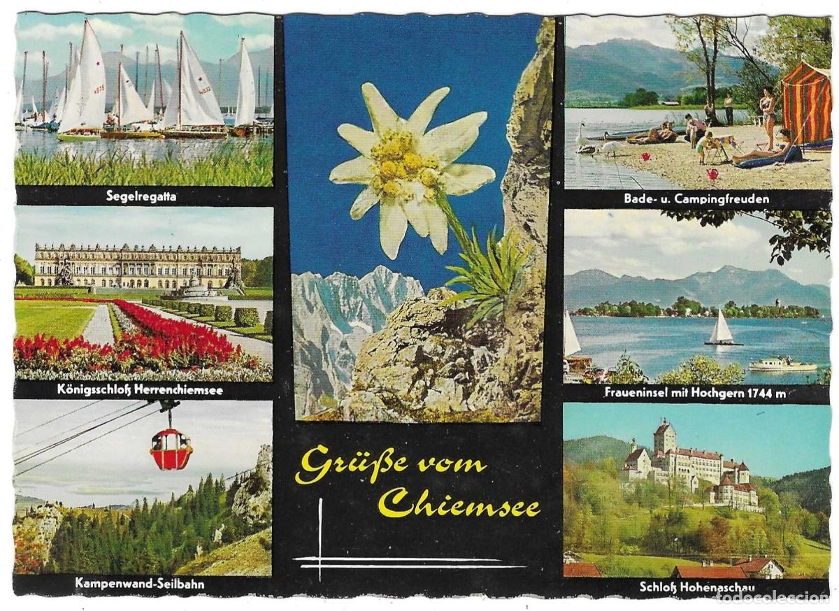 Postales: Postal Alemania. Gr&uuml;be vom Chiensee. varias vistas. ref. 7-ale125