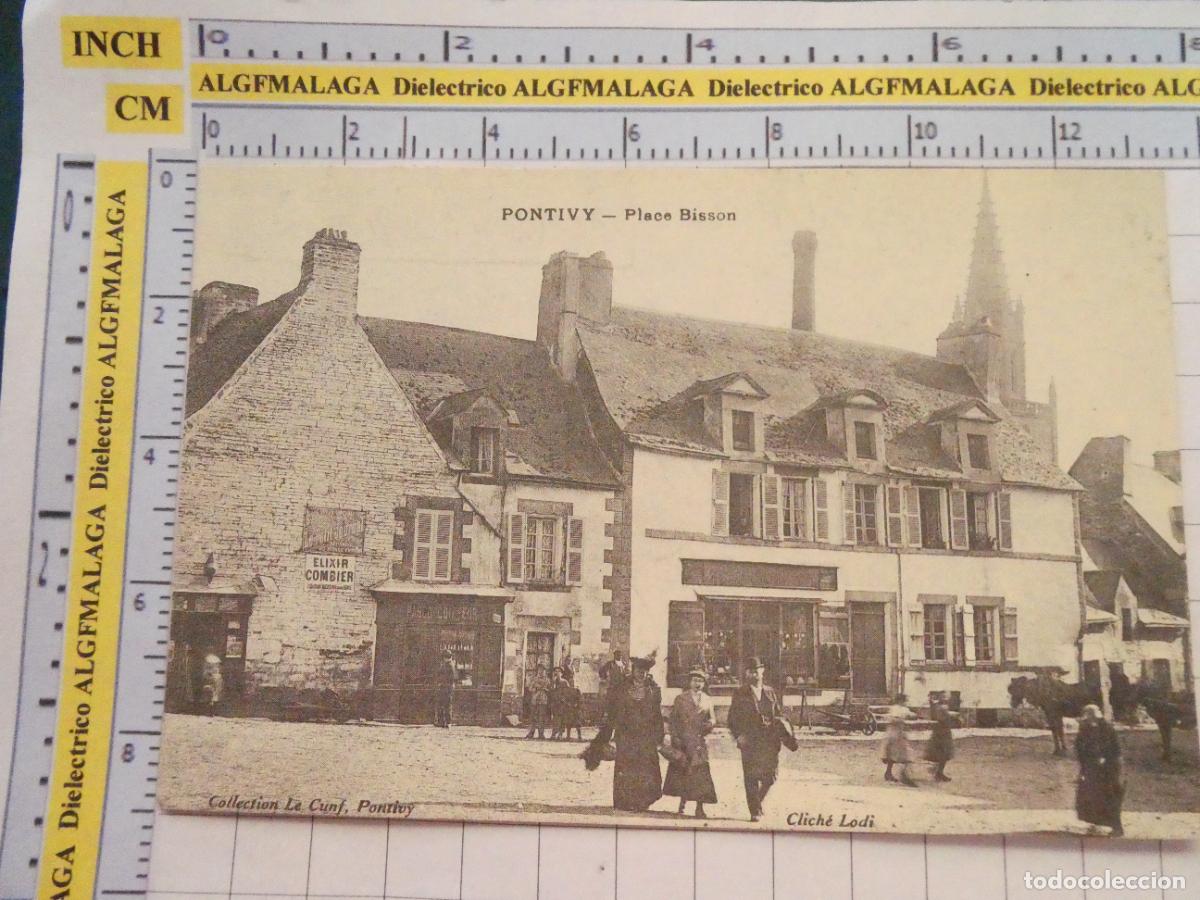 Postales: ANTIGUA POSTAL FACS&Iacute;MIL LA FRANCIA DE OTRO TIEMPO. PONTIVY PLACE BISSON. 3061