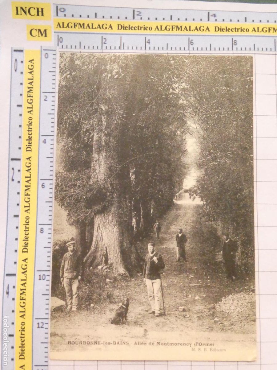 Postales: ANTIGUA POSTAL FACS&Iacute;MIL LA FRANCIA DE OTRO TIEMPO. BOURBONNE LES BAINS ALL&Eacute;E DE MONTMORENCY 3069