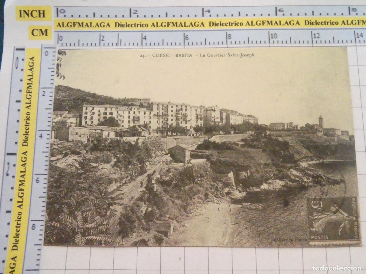 Postales: ANTIGUA POSTAL FACS&Iacute;MIL LA FRANCIA DE OTRO TIEMPO. C&Oacute;RCEGA BASTIA LE QUARTIER SAINT JOSEPH 3077