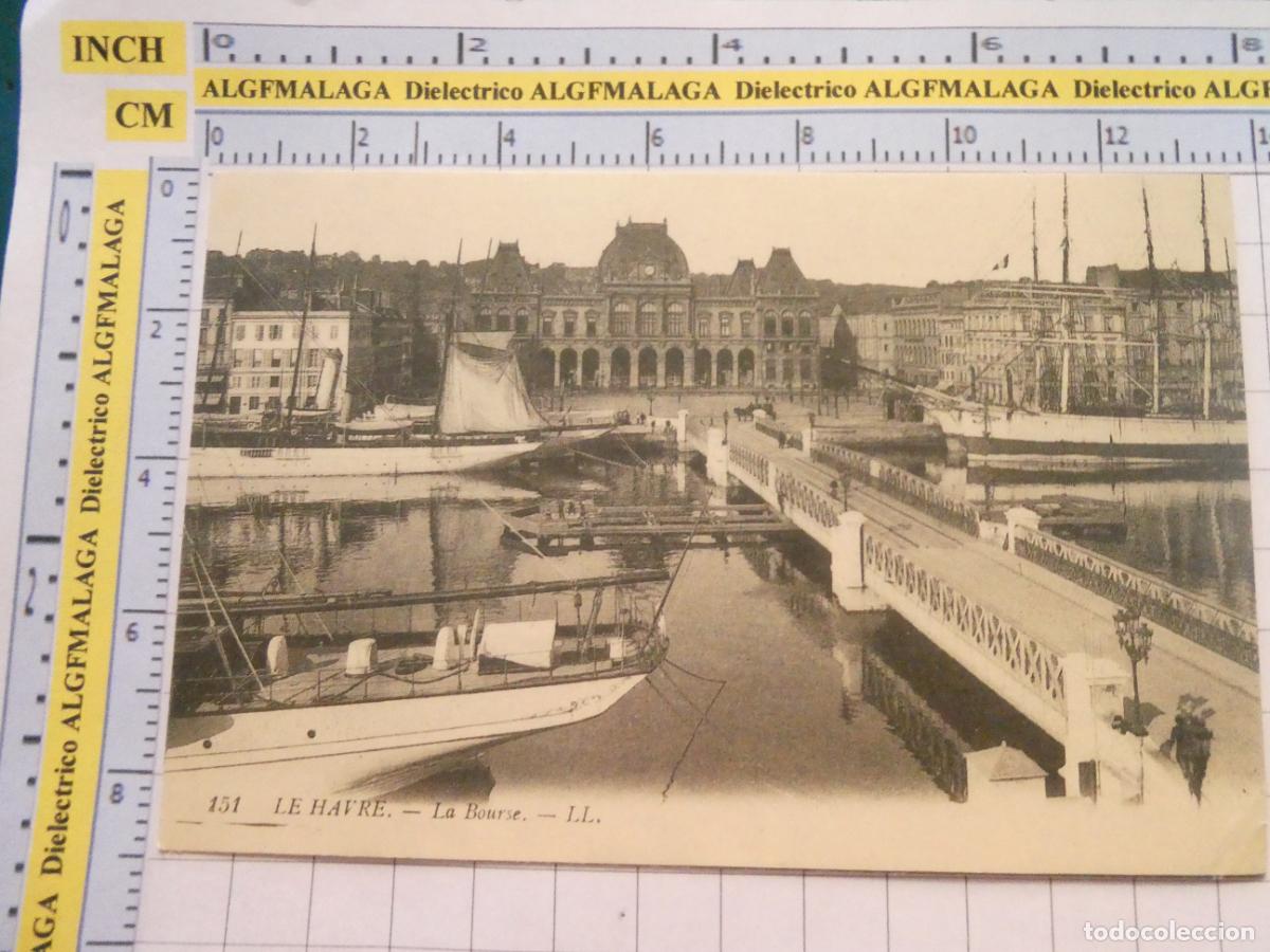 Postales: ANTIGUA POSTAL FACS&Iacute;MIL LA FRANCIA DE OTRO TIEMPO. LE HAVRE LA BOURSE 3079