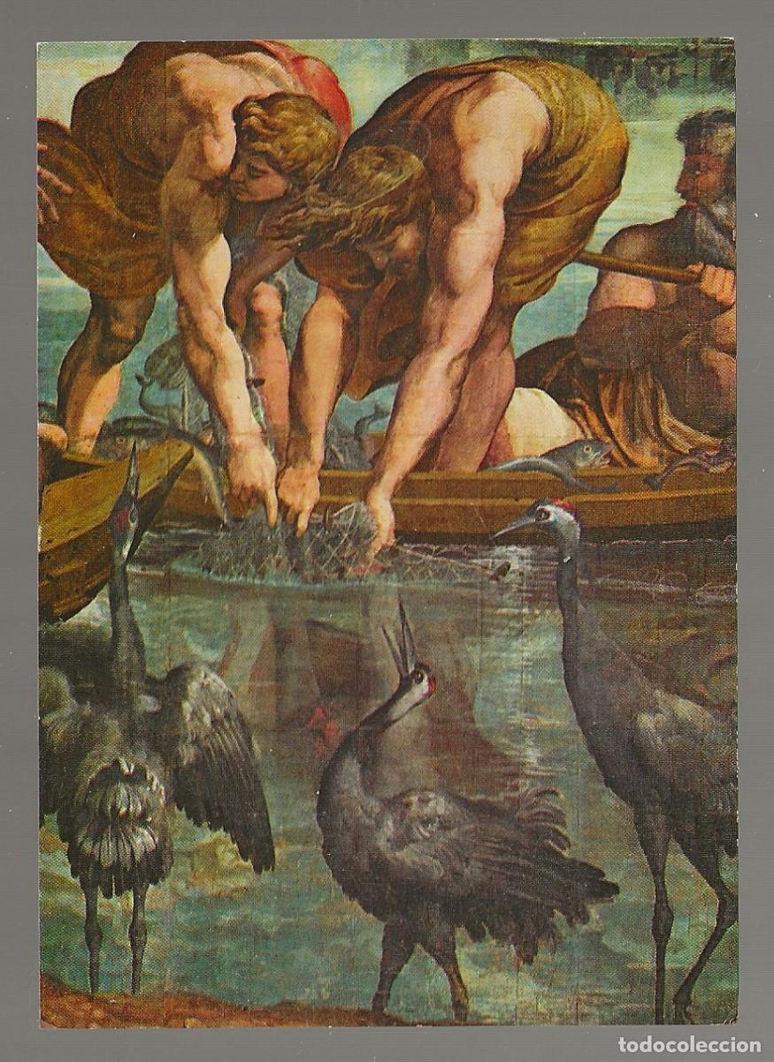 Postales: POSTAL - LA PESCA MILAGROSA (FRAGMENTO) RAFAEL SANZIO - MUSEO DE VICTORIA Y ALBERTO - LONDRES - S/C