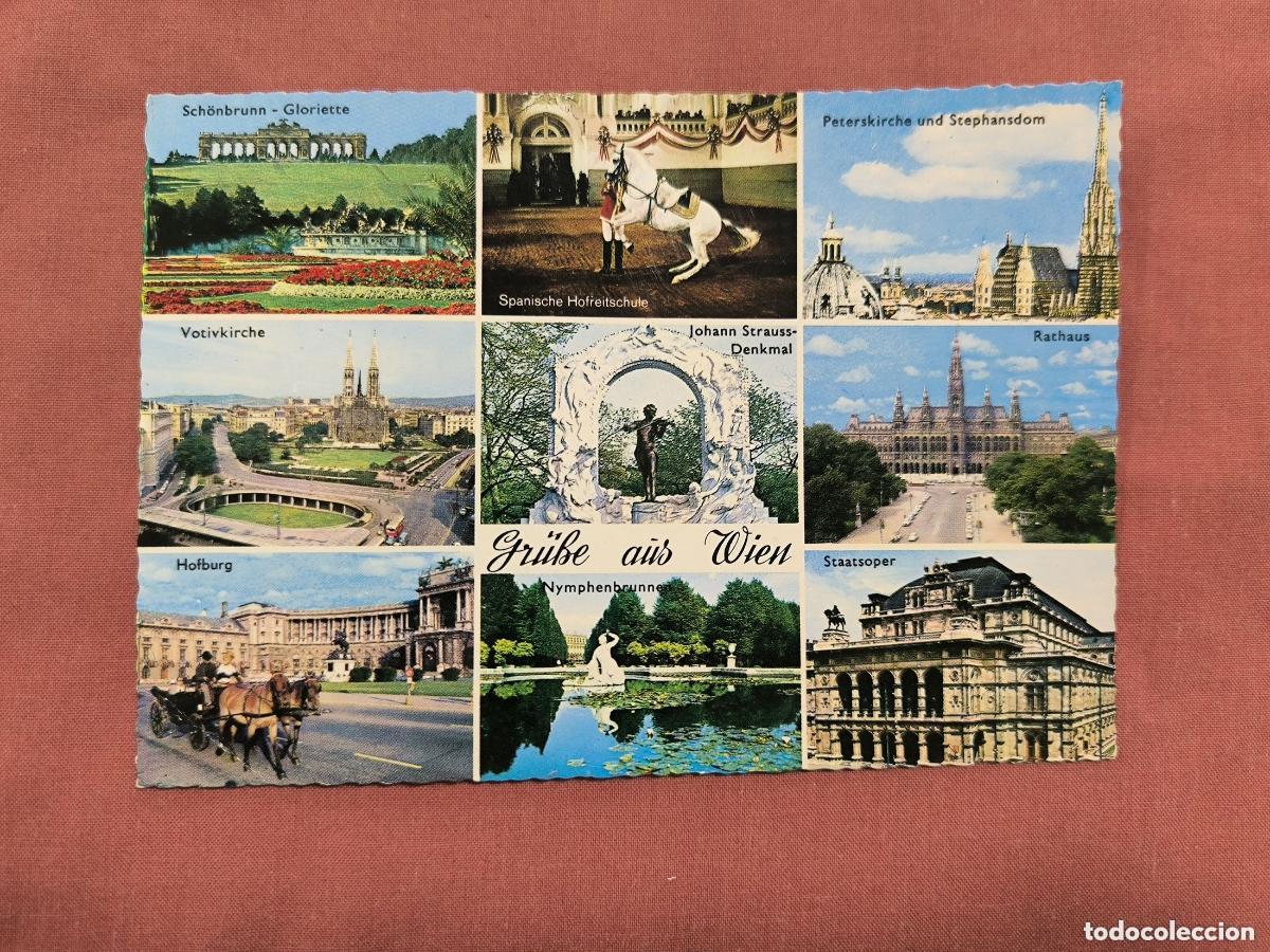 Postkarten: Postal Gr&uuml;&szlig;e aus Wien &ndash; Vistas de Viena Austria Coleccionismo Viajes