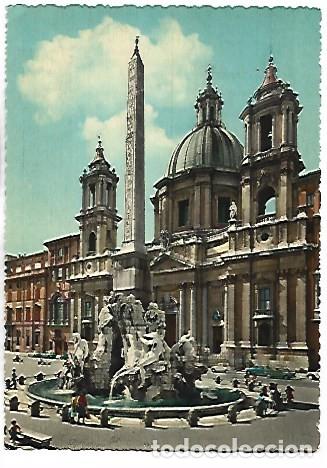Postales: PIAZZA NAVONA - FONTANA DEL BERNINI.- ROMA / ITALIA